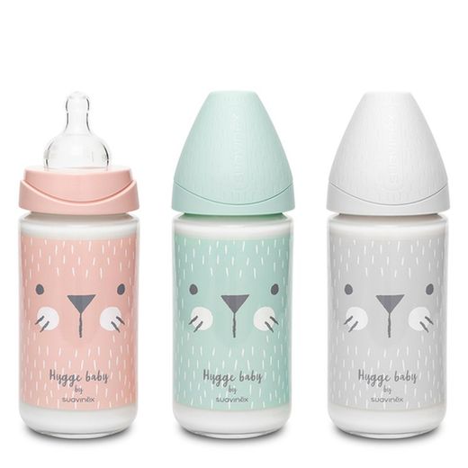 Biberon Vidrio 240ml Tet 3 Posiciones Silicona