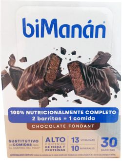 Bimanan Barritas Chocolate Fondant 30 unidades