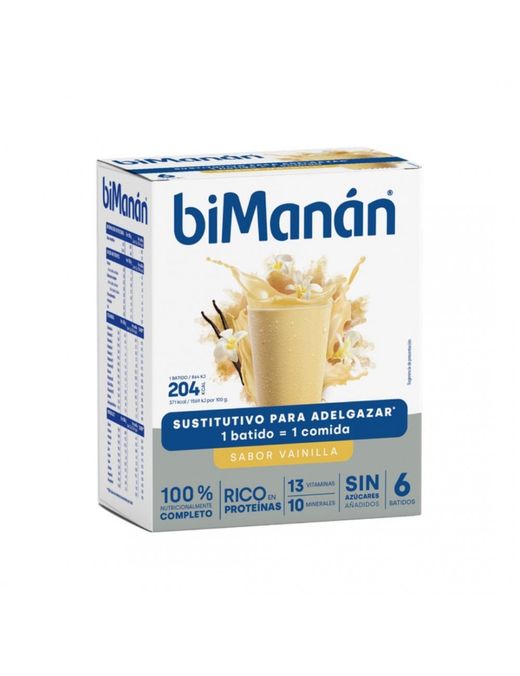 Bimanan batidos vainilla 6 sobres