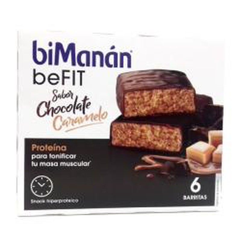 Bimanan beFIT Chocolate/Caramelo 6 barritas