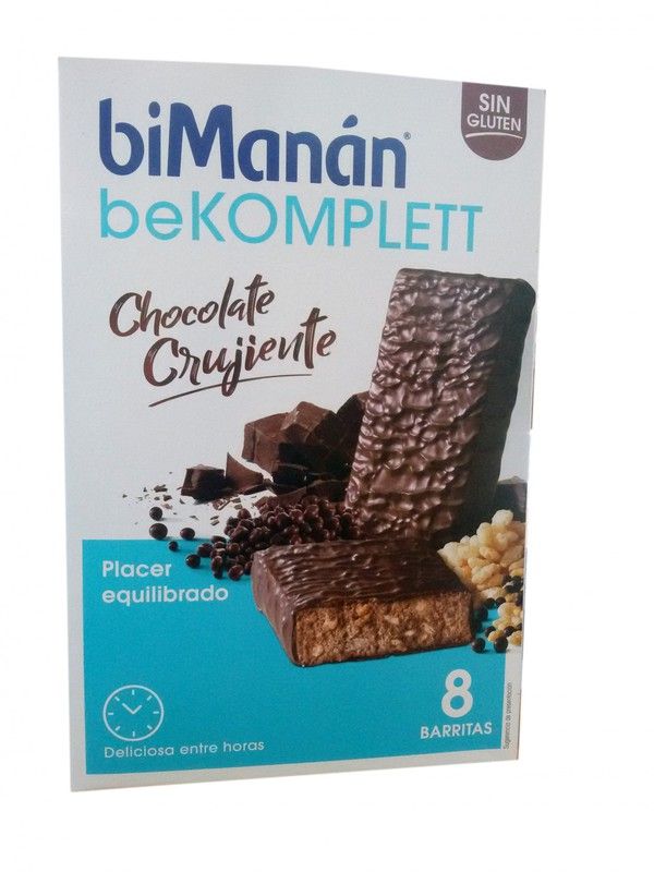 Bimanan beKomplett Barritas Chocolate Crujiente 8 uds
