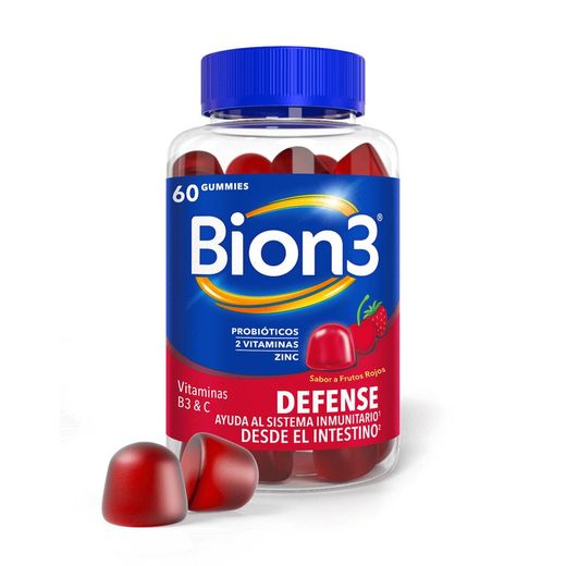 Bion3 Defense 60 Gummies sabor frutos rojos