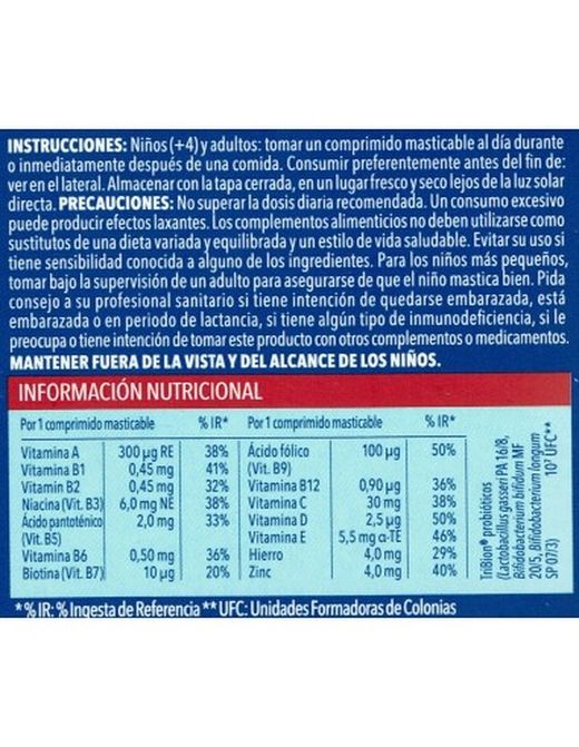 Bion3 defense junior 30 comprimidos masticables