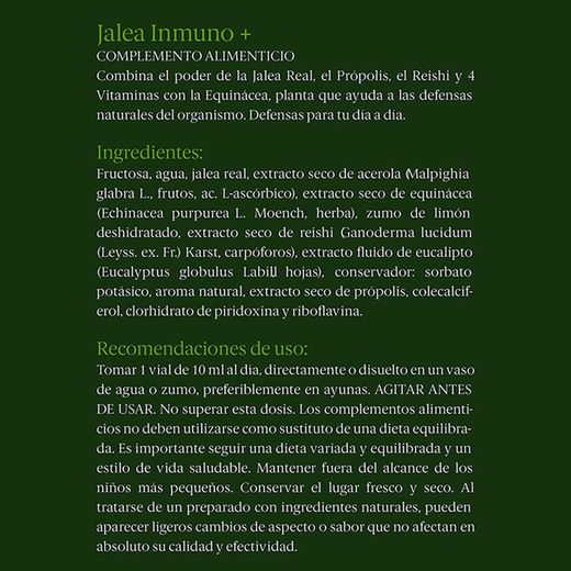 Black Bee Jalea Real Inmuno Plus 20 ampollas
