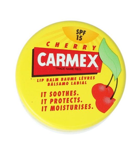 Carmex tarro bálsamo labial hidrantante cereza SPF15
