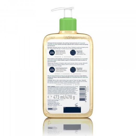 Cerave Aceite limpiador espumoso Hidratante 473ml