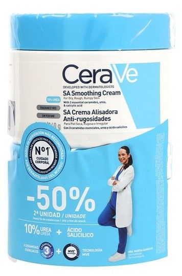 Cerave Duplo crema alisadora anti rugosidades 2x340gr