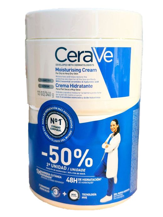 Cerave duplo crema hidratante 2 x 340gr