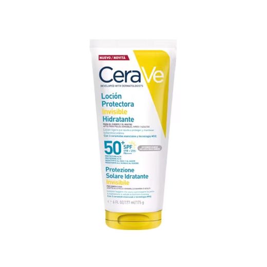Cerave loción protectora invisible hidratante SPF50+ 175gr