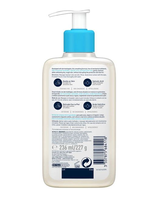 Cerave SA limpiador anti-rugosidades 473ml