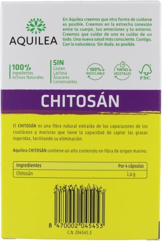 Chitosán Aquilea 96 cápsulas