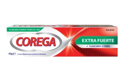 Corega extra fuerte sabor menta 40g