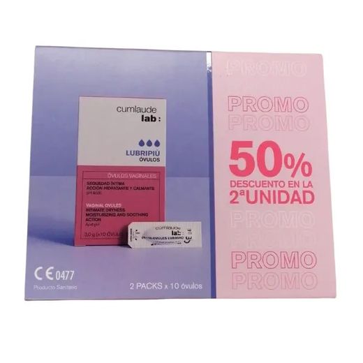 Cumlaude Lubripiù óvulos promoción 2ª unidad al 50%