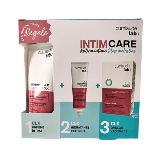 Cumlaude Pack IntimCare rutina CLX hidratante externo y óvulos + CLX Higiene Íntima 100ml gratis