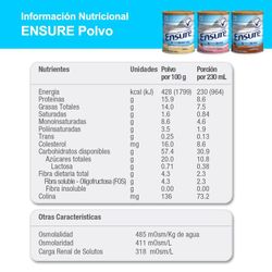 Ensure Nutrivigor vainilla lata 850gr