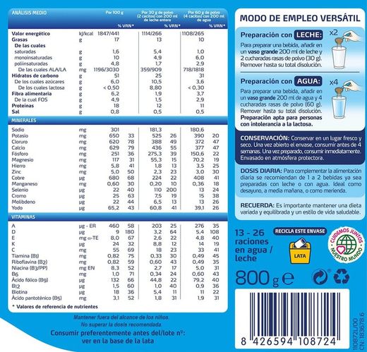 Fontactiv Forte chocolate 800gr