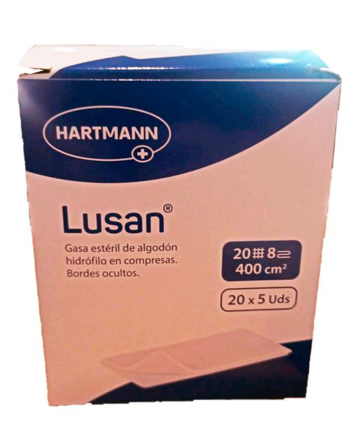 Gasa estéril Lusan 20 x 5 unidades 400cm2