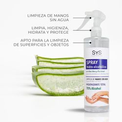 Gel Hidroalcohólico con Aloe Vera Spray 500ml