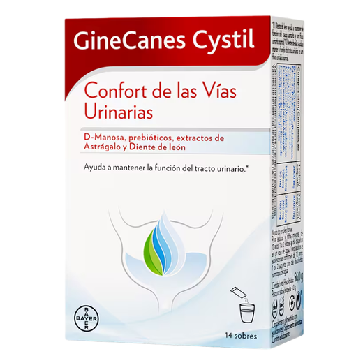 GineCanes Cystil Confort vías urinarias 14 sobres