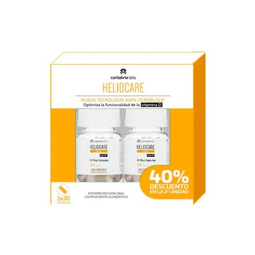 Heliocare 360 pack D plus 2x30 cápsulas 2ª ud al 40% descuento
