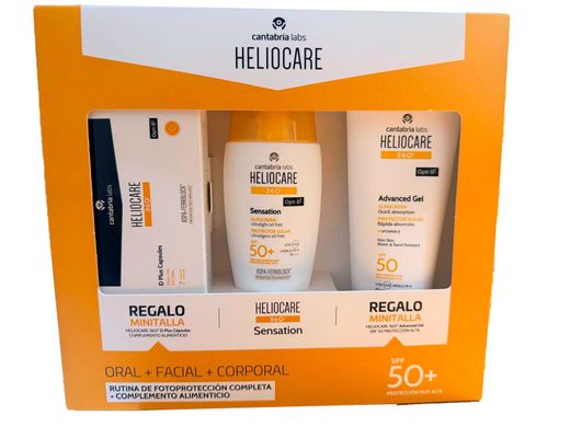 Heliocare pack 360º fotoproteccion completa oral+facial+corporal