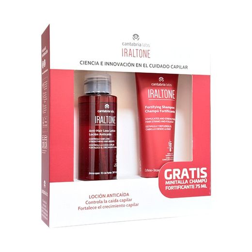 Iraltone pack loción anticaída 100ml + champú fortificante 75ml