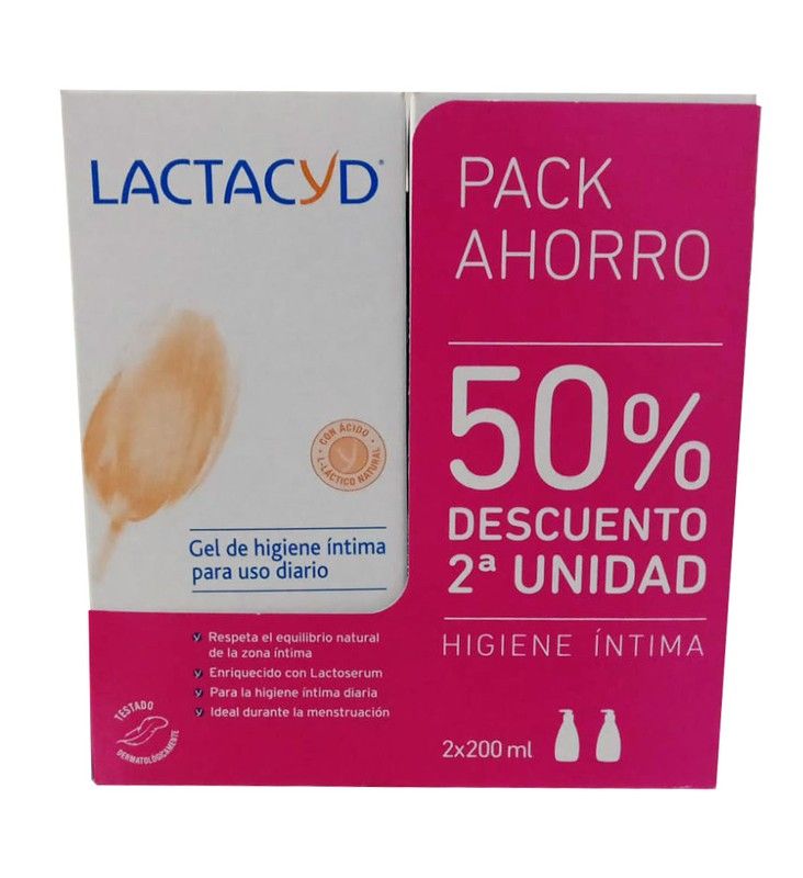 Lactacyd Gel Íntimo 200ml Pack 2ª Unidad al 50%