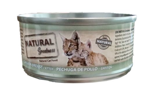 Lata natural para gato pechuga de pollo 70gr