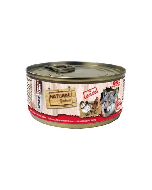 Lata natural para perro adulto de pollo monoprotéico 170gr