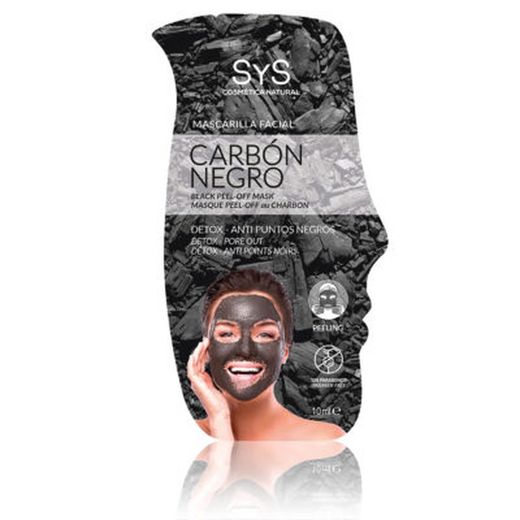 Mascarilla Peeling Carbón Negro 10ml De Sys
