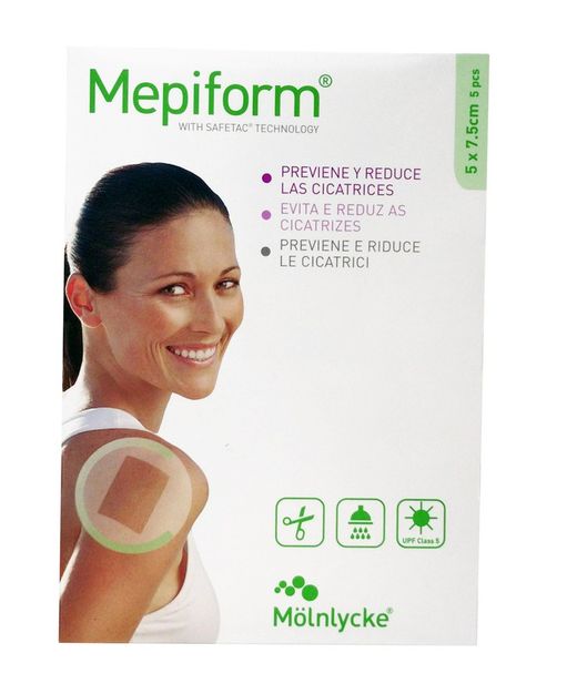 Mepiform apósitos para cicatrices