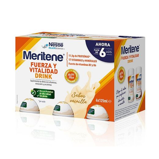 Meritene Drink Sabor Vainilla 6x125ml