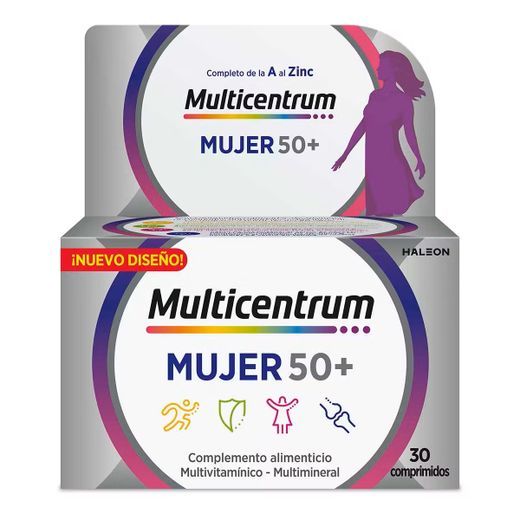Multicentrum Mujer 50+ 30 comprimidos