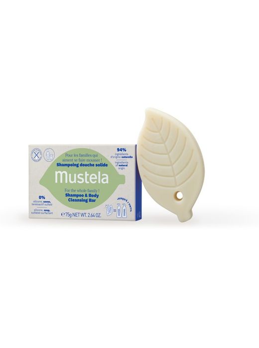 Mustela champú sólido cabello y cuerpo 75gr