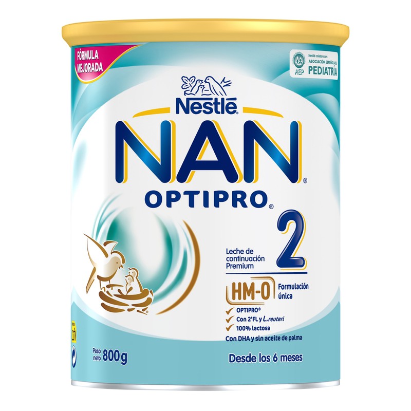 Nestlé Nan Optipro 2 Continuación 800gr 2 unidades I Farmacia Galeno