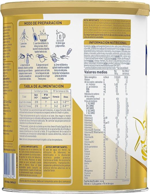 Nestle Nan 2 Supreme Pro 800 gr PROMOCIÓN 3€ MENOS