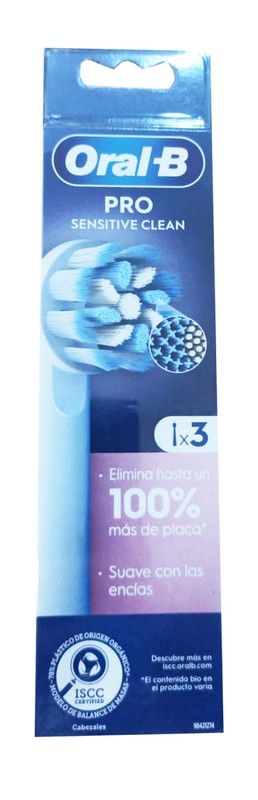 Oral B 3 Recambios Sensitive Clean