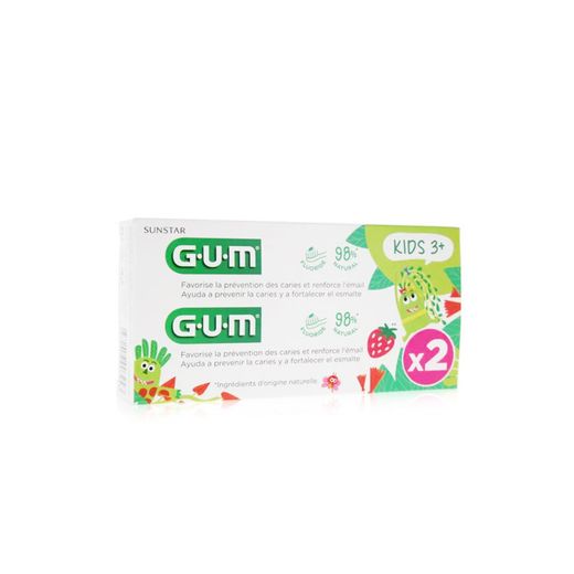 Pack duplo Gel Dentífrico Kids +3 años sabor fresa 2x50ml