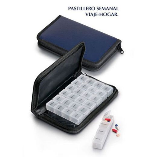 Pastillero semanal viajes y hogar