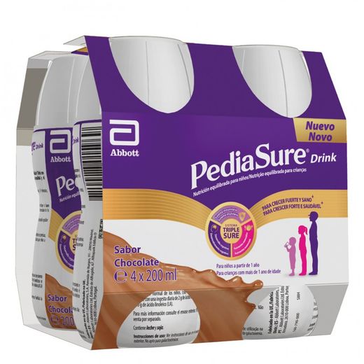 Pediasure Drink chocolate 4 x 200ml