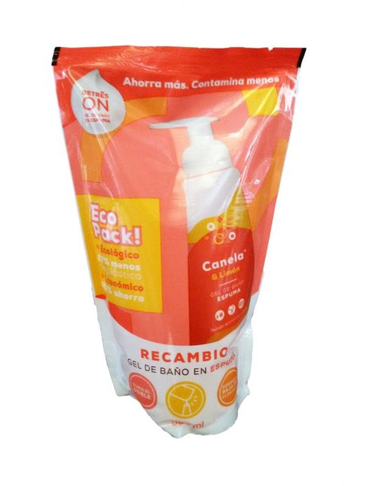 Recambio Gel Baño Espuma Canela y Limón