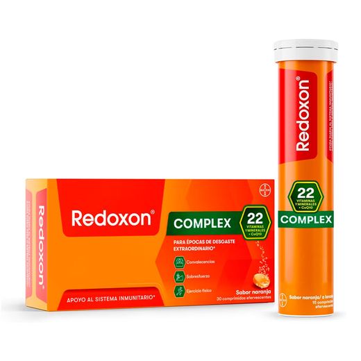 Redoxon Complex Naranja 30 Comprimidos Efervescentes Vitamina C