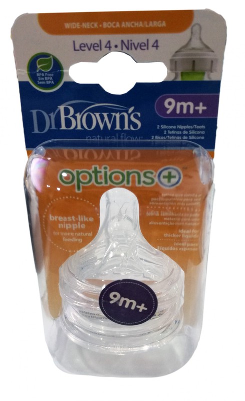 Tetinas de silicona dr browns nivel 1 para recién nacidos