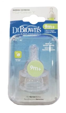 Tetina Silicona ST +9M 2unidades Dr Brown´s