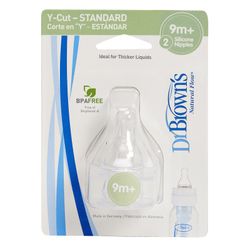 Tetina Silicona ST +9M 2unidades Dr Brown´s