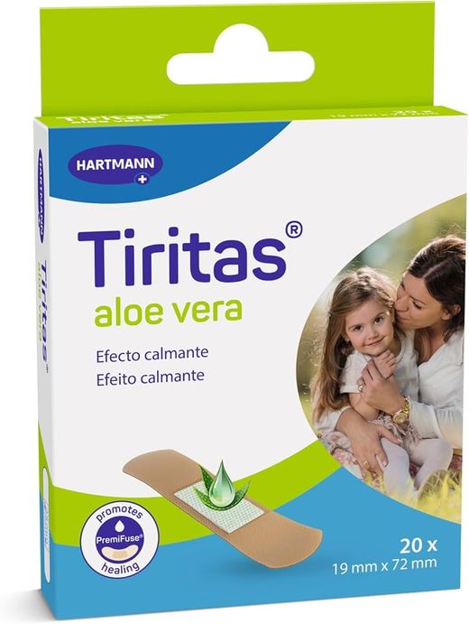 Tiritas aloe vera efecto calmante 20 unidades 19x72mm
