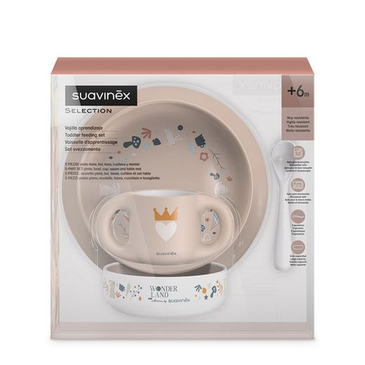Vajilla Infantil aprendizaje +6M Suavinex Wonderland
