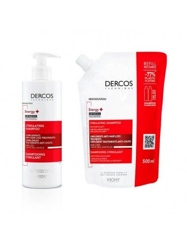Vichy Dercos champú anticaída 400ml + Refill 400ml