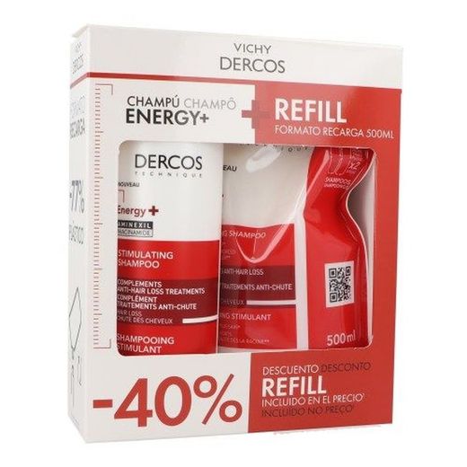 Vichy duplo Dercos champú anticaída 400 + 500ml