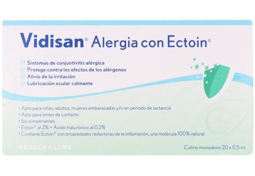 Vidisan alergia con Ectoin 20 monodosis